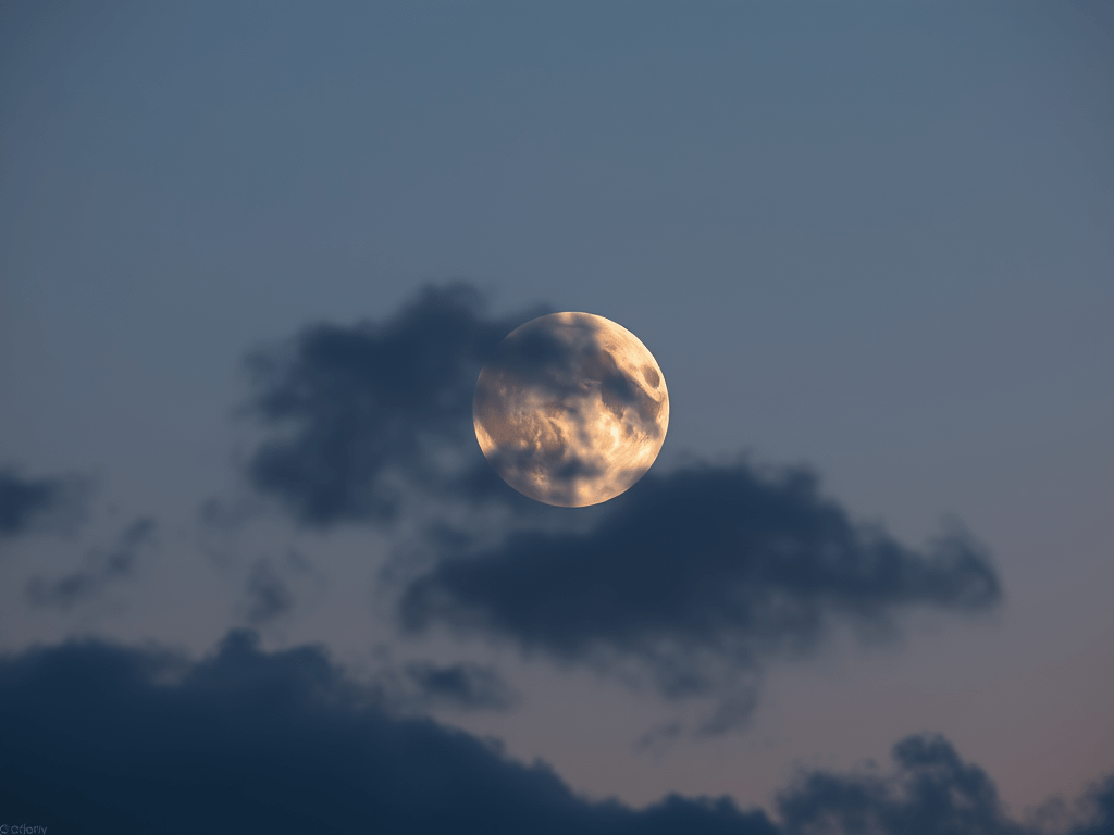 🌕 The Moon Tonight – A Quiet Breath in the&nbsp;Sky